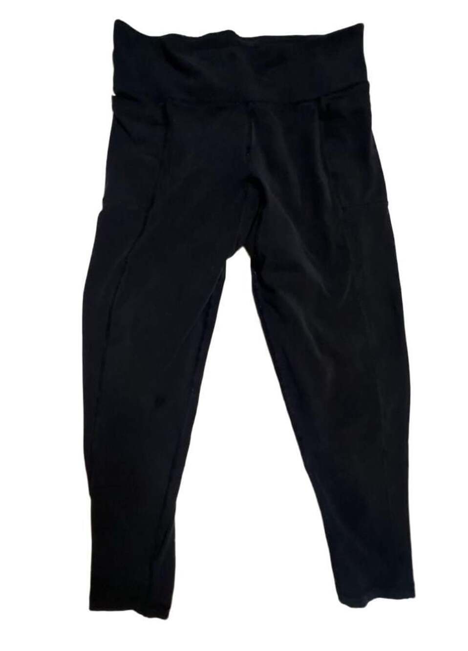Tasc Performance Leggings Size S Black Pocket Crop